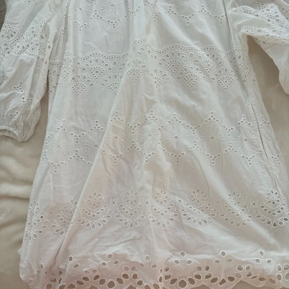 Universal Thread White Eyelet Lace Dress - Picture 2 of 4